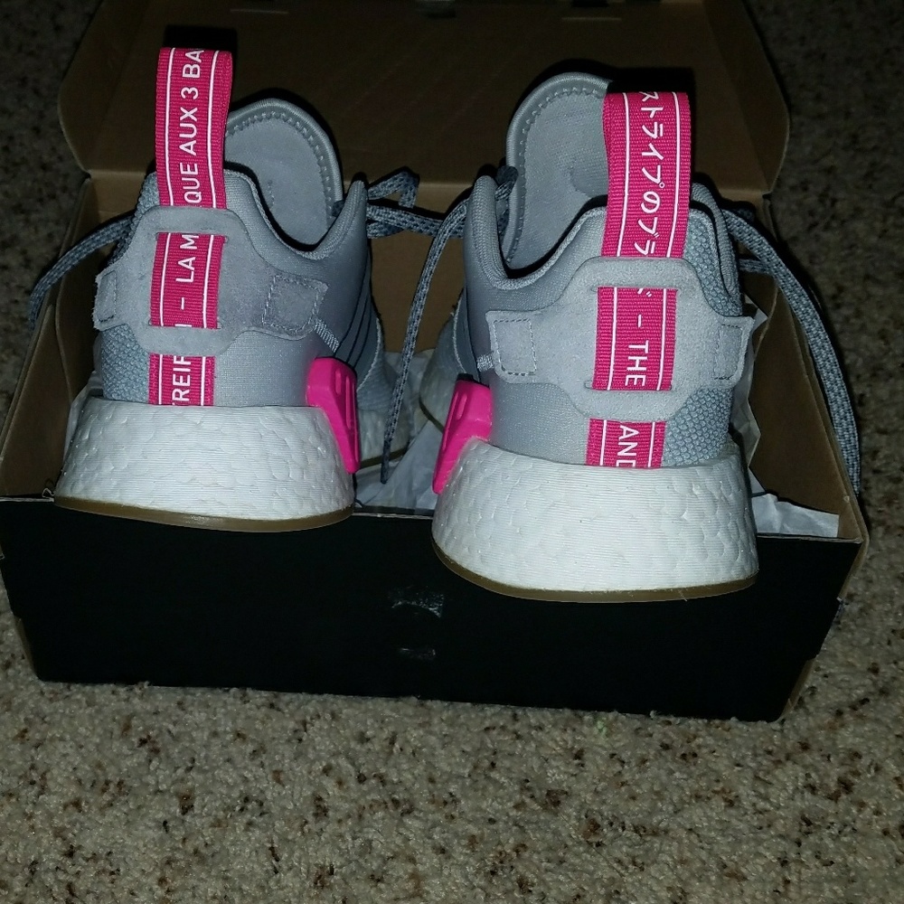 ADIDAS ORG W NMD R2-GREY/PINK - Picture 7 of 7